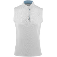 Polo in mesh Equithème Molly Bianco Polo in mesh Equithème Molly Bianco