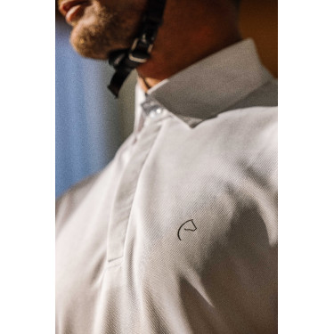 Polo in mesh Equithème Edy Bianco