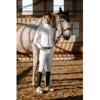 Polo in mesh Equithème Dany Bianco Polo in mesh Equithème Dany Bianco