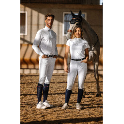 Polo Equithème Funza Maniche corte Bianco