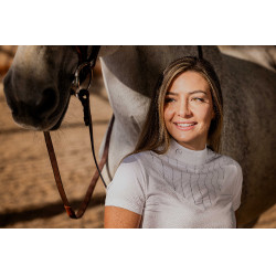 Polo Equithème Funza Maniche corte Bianco