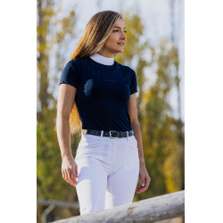 Polo Equithème Funza Maniche corte Blu navy