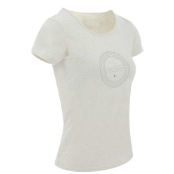 T-shirt Equithème Anna maniche corte Crema Beige