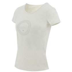 T-shirt Equithème Anna maniche corte Crema Beige