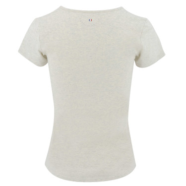T-shirt Equithème Anna maniche corte Crema Beige