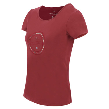 T-shirt Equithème Anna maniche corte Ciliegia Rosso T-shirt Equithème Anna maniche corte Ciliegia Rosso