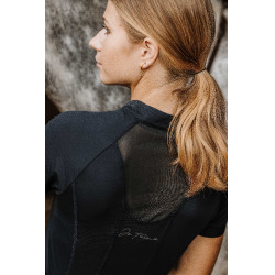 Polo Ti amo Equithème Alice Nero Polo Ti amo Equithème Alice Nero