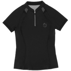 Polo Ti amo Equithème Alice Nero Polo Ti amo Equithème Alice Nero