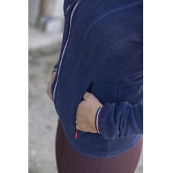 Giacca in pile Equithème Lena Blu navy