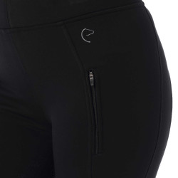 Pantaloni softshell Equithème Dolomyt fondo in silicone Nero