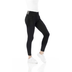 Pantaloni Equithème Tatiana con fondo in silicone Nero Pantaloni Equithème Tatiana con fondo in silicone Nero