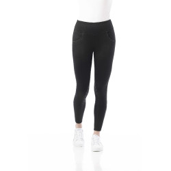 Pantaloni Equithème Tatiana con fondo in silicone Nero
