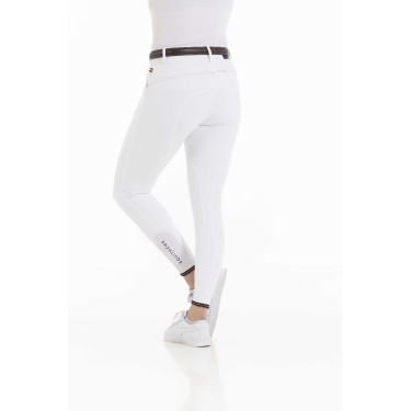 Pantaloni Equithème Yolande riciclati Bianco Pantaloni Equithème Yolande riciclati Bianco