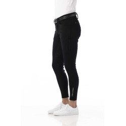 Pantaloni softshell Equitheme Zermatt con fondo in silicone Nero