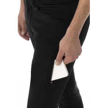 Pantaloni softshell Equitheme Zermatt con fondo in silicone Pantaloni softshell Equitheme Zermatt con fondo in silicone