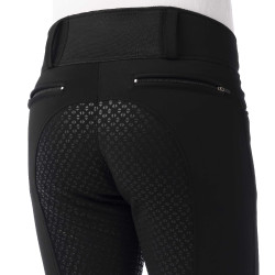 Pantaloni softshell Equitheme Zermatt con fondo in silicone Nero