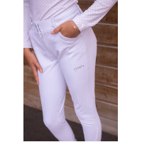 Pantaloni da equitazione Élégance Pénélope Bianco