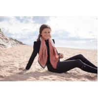 Foulard Pénélope Mya Nero / blu petrolio Foulard Pénélope Mya Nero / blu petrolio