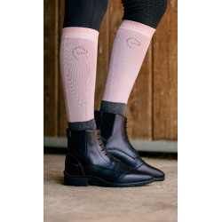 Calzini Equithème Compet Ti amo Rosa antico / antracite Calzini Equithème Compet Ti amo Rosa antico / antracite