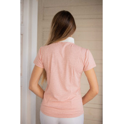 Polo da concorso Pénélope Las Honey maniche corte Rosa Polo da concorso Pénélope Las Honey maniche corte Rosa
