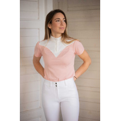 Polo da concorso Pénélope Las Honey maniche corte Rosa Polo da concorso Pénélope Las Honey maniche corte Rosa