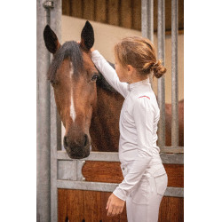 Polo da concorso Eden by PL Bruges Bianco / nastro blu bianco rosso