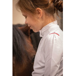 Polo da concorso Eden by PL Bruges Bianco / nastro blu bianco rosso