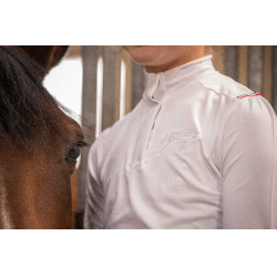 Polo da concorso Eden by PL Bruges Bianco / nastro blu bianco rosso