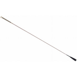 Frustino da dressage con paletta in cuoio T de T Frustino da dressage con paletta in cuoio T de T