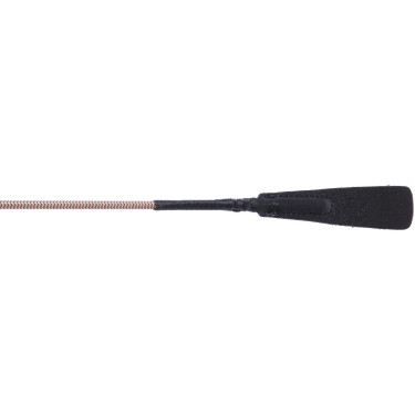 Frustino da dressage con paletta in cuoio T de T Frustino da dressage con paletta in cuoio T de T
