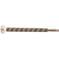 Frustino da dressage con paletta in cuoio T de T Marrone / beige Frustino da dressage con paletta in cuoio T de T Marrone / beige