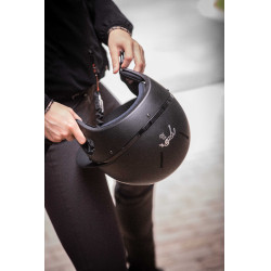 Casco Penelope visiera lunga Nero opaco