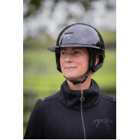 Casco Penelope visiera lunga Nero lucido Casco Penelope visiera lunga Nero lucido