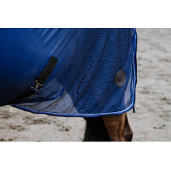 Camicia Equithème Classic 3D mesh Blu navy