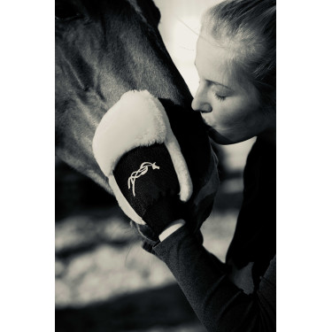 Guanto per la strigliatura Pénélope Nero