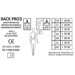 Dorsale Equithème Cox Nero / rosso