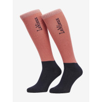 Calze da concorso LeMieux 2 paia Mirtillo rosso Rosa