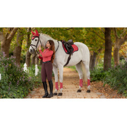 Sottosella misto LeMieux Loire Classic GP Square Mirtillo rosso Rosa Sottosella misto LeMieux Loire Classic GP Square Mirtillo rosso Rosa