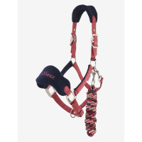 Capestro in montone Vogue Mini LeMieux con lunghina Peperoncino Rosso Capestro in montone Vogue Mini LeMieux con lunghina Peperoncino Rosso