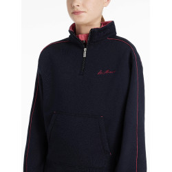 Maglia LeMieux con zip a un quarto Kate Young Rider Blu marino / mirtillo rosso Maglia LeMieux con zip a un quarto Kate Young Rider Blu marino / mirtillo rosso