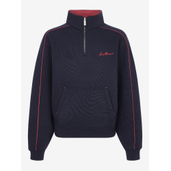 Maglia LeMieux con zip a un quarto Kate Young Rider Blu marino / mirtillo rosso Maglia LeMieux con zip a un quarto Kate Young Rider Blu marino / mirtillo rosso