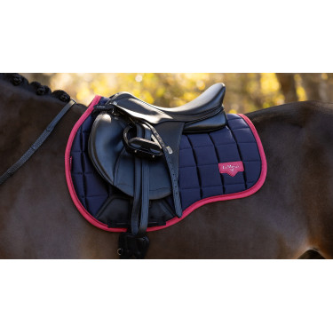 Sottosella misto LeMieux Loire Classic GP Square Blu marino / mirtillo rosso