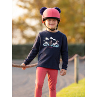 Berretto doppio pompon Mini LeMieux Mirtillo rosso Rosa