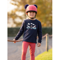 Berretto doppio pompon Mini LeMieux Mirtillo rosso Rosa