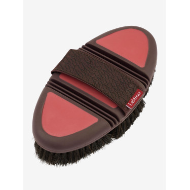 Spazzola LeMieux Flexi crine di cavallo Mirtillo rosso Rosa