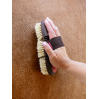 Spazzola LeMieux Flexi Scrubbing Albicocca Arancione Spazzola LeMieux Flexi Scrubbing Albicocca Arancione