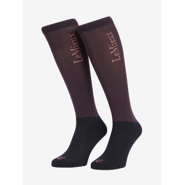 Calzini da concorso LeMieux Sparkle Prugna