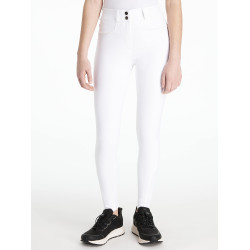 Pantaloni LeMieux grip alle ginocchia Izzy Young Rider Bianco