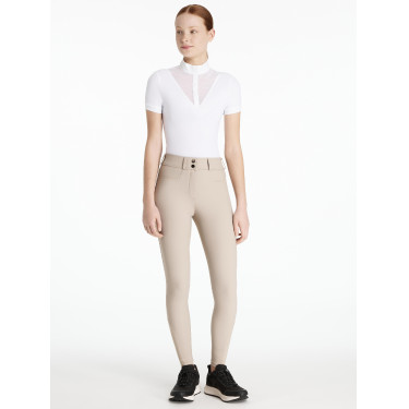 Pantaloni LeMieux grip alle ginocchia Izzy Young Rider Mandorla Beige Pantaloni LeMieux grip alle ginocchia Izzy Young Rider Mandorla Beige