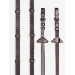 Redini in gomma morbida con fermagli LeMieux Havana / argento Marrone